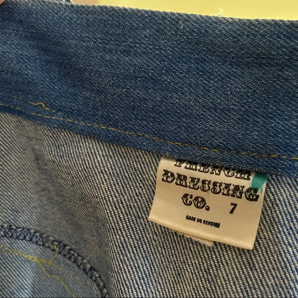 VINTAGE French dressing company denim high low skirt - Picture 4 of 4